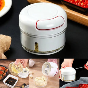 Mini Garlic Slicer Household Mincing Machine Minced Hand Pull Grinder Grill Vegetable Meat Kitchen Multi Chopper Shredder Gadget