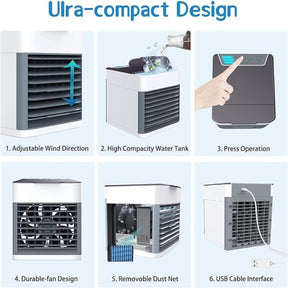 Arctic Mini Air Cooler Portable Super Strong Air Conditioner Fan USB Desktop Fan Portable Super Strong Air Conditioner Fan USB Desktop Fan