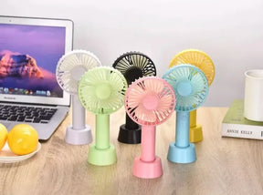 Electric Portable Mini Desk Hand Fan for Kids - Office, Travel, Rechargeable USB Battery