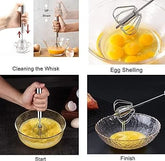 Hand whisk Hot Semi-automatic Egg Beater Manual Mixer