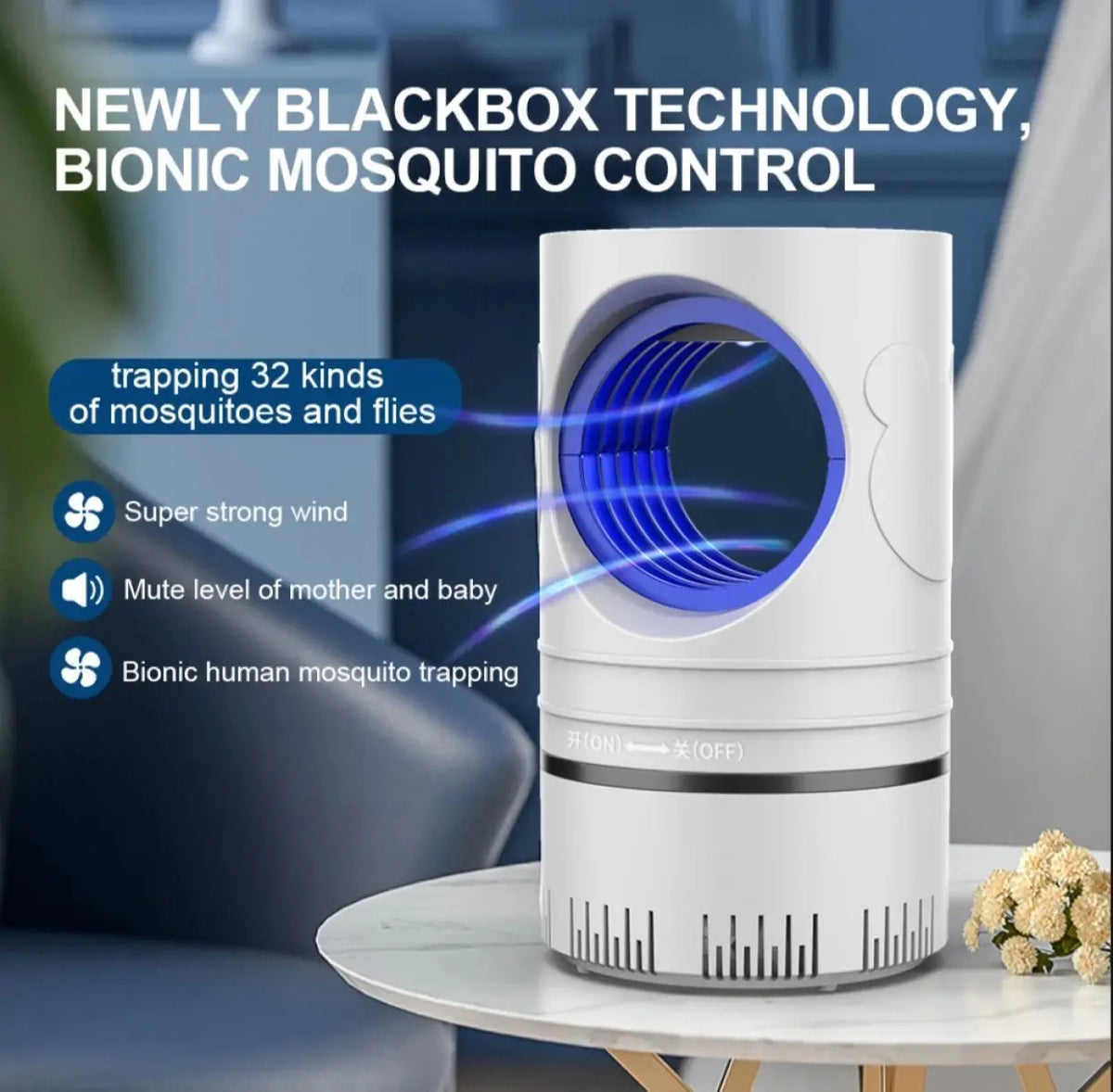 New Mosquito Killer Lamp LED Mosquitoes Repellent - Electric Portable USB Powered Insect Pest Catcher Non-Toxic Killer Indoor Mosquito Trap Mute Silent