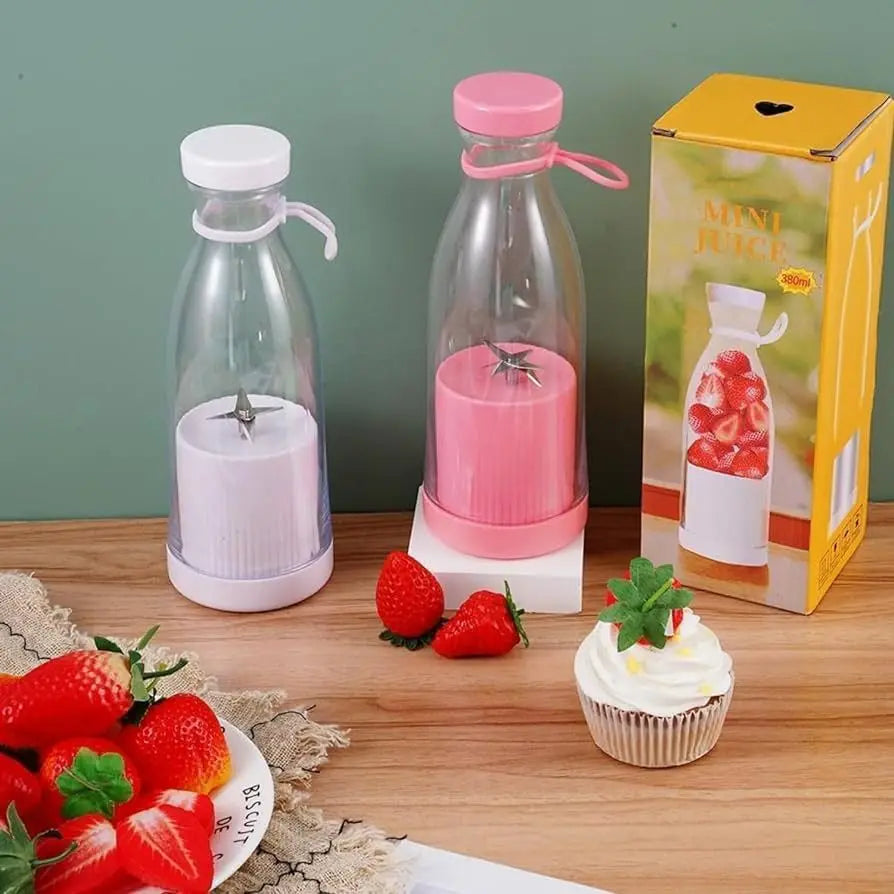 Juicer Machine Mini || Multicolor USB Portable Rechargeable Juicer