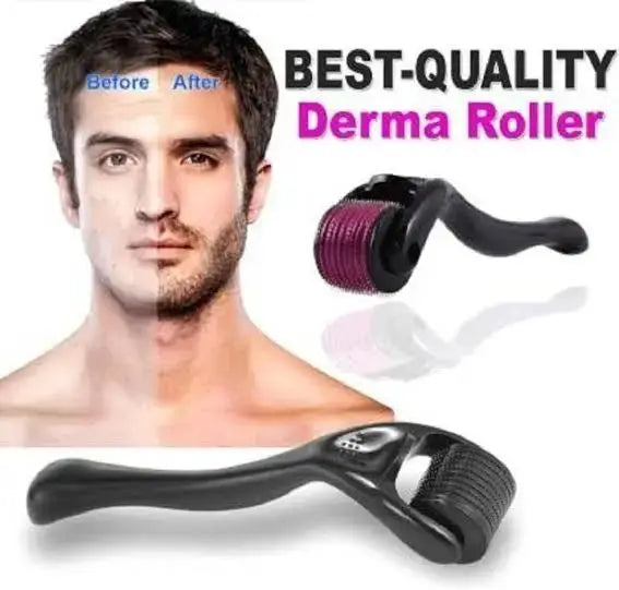 Natural Hair Regrowth | The Derma Roller for Hair Growth (0.5 mm) | Derma Roller for hair, beard and face