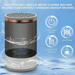 3-in-1 Automatic Makeup Brush Cleaning Drying Stand Electric Makeup Brush Cleaner Machine With USB Charging Cosmetic Brush Rack