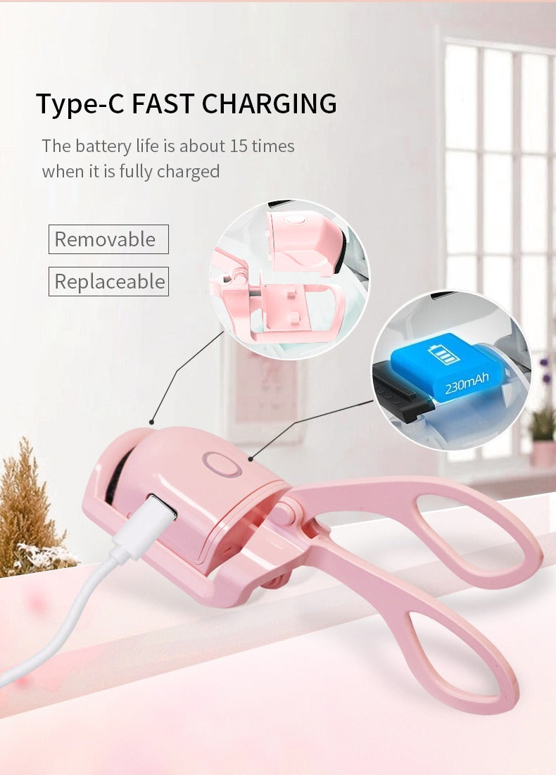 Automatic Eyelash Curler | Electric Eyelash Curler, Eye Beauty Makeup Tools, Long Lasting Curling