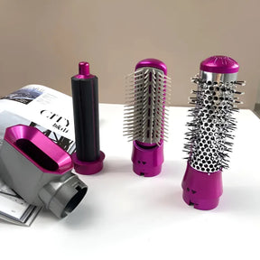 Babe - Hair Dryer - hairdryer - Professional Hair Dryer Brush & 5 in 1 Air Styler, 5 in 1 Hair Dryer Hot Air Brush Styler and Volumizer Hair