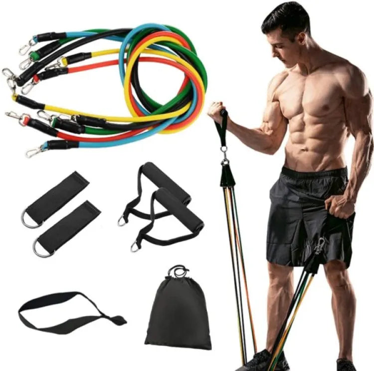 Power Exercise Resistance Band Set 5 In 1 Fitness Band Equipment For Men And Women ₨1,053