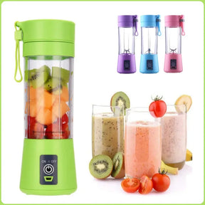 USB Rechargeable Juicer Blender 4 Blades Electric Blender Mini Portable Personal Size Juicer Cup USB Rechargeable Mixer 380ml